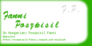 fanni poszpisil business card